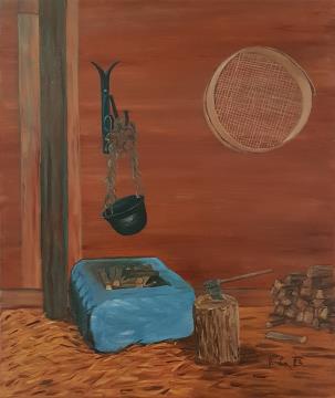 Kurišče (Akril-platno - 2023) Antonija Pacek